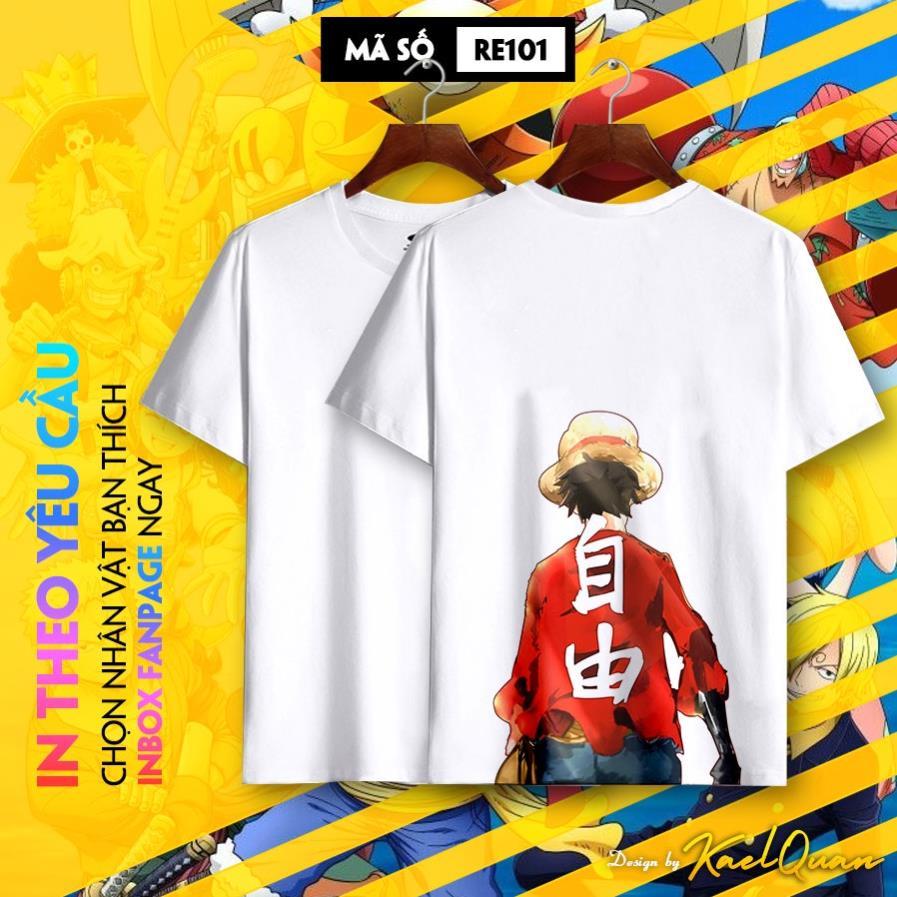Áo Thun Phông In Hình Zoro Mũ Rơm, Áo Luffy One Piece Áo Unisex Nam Nữ Tay Ngắn Chất Mà Rẻ