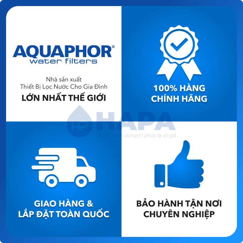 Máy Lọc Nước AQUAPHOR CRYSTAL ECO Uống Trực Tiếp Từ Vòi, Công Nghệ NANO Không Điện - Hàng Chính Hãng