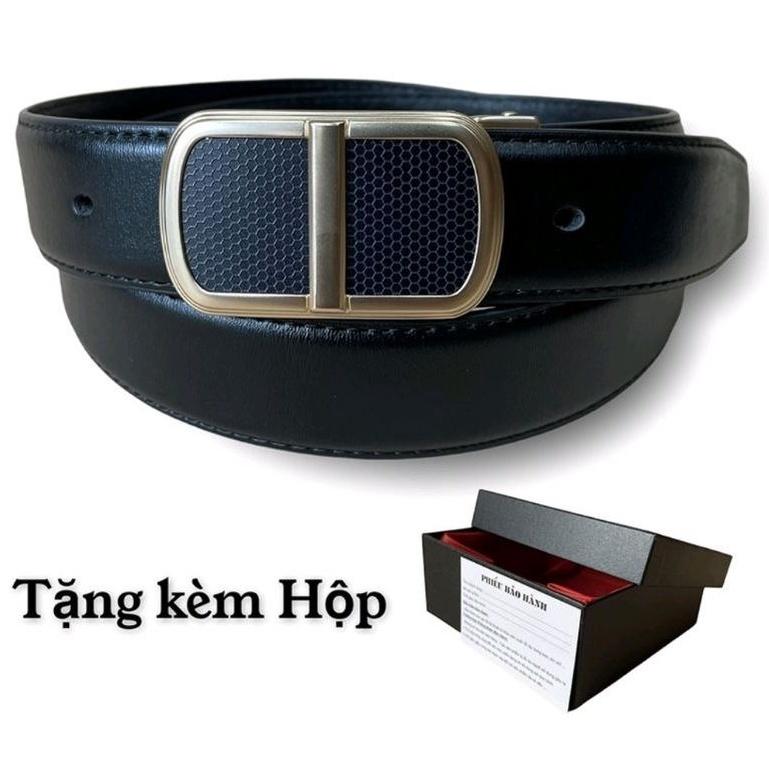 Thắt Lưng Nam da thật Khóa Kim Búp sang trọng Dây Nịt nam Cao Cấp Thời Trang Hàn Quốc bản nhỏ 3.4cm TM29