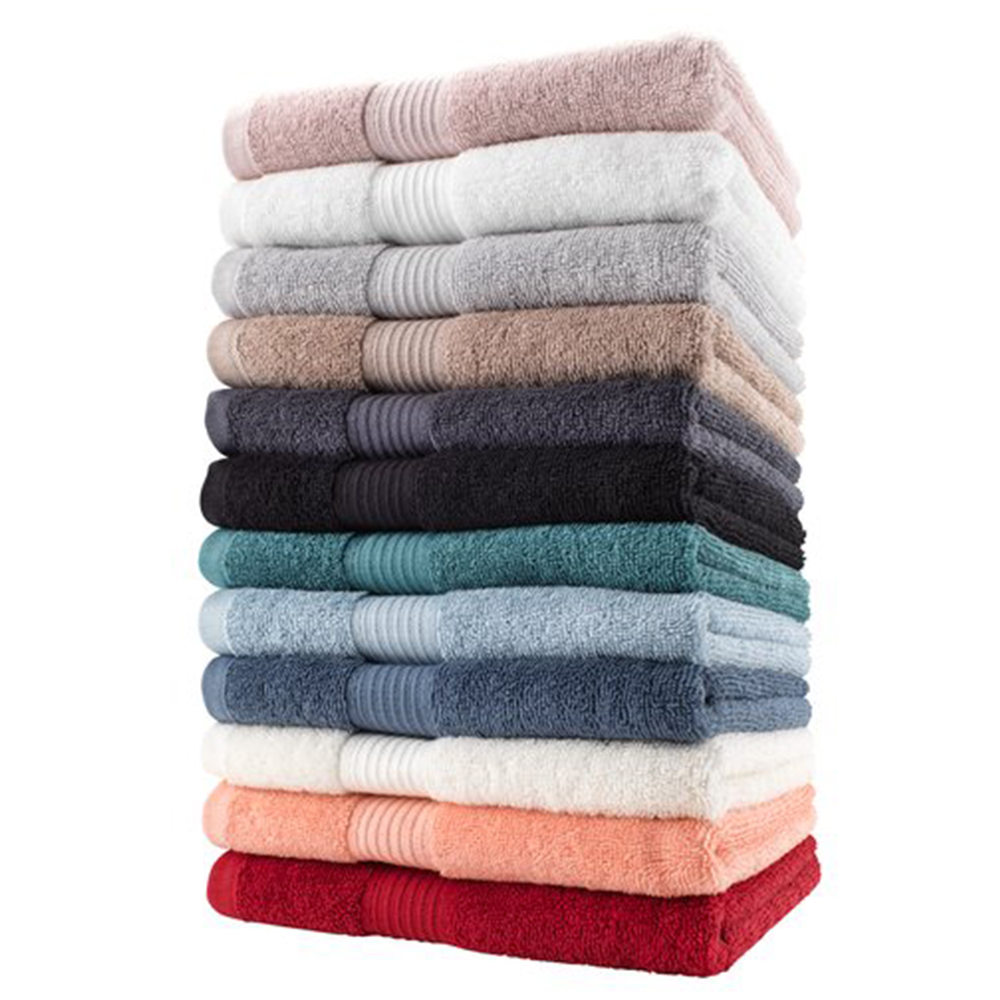 Khăn tắm JYSK Karlstad cotton màu xám đậm 30x30cm