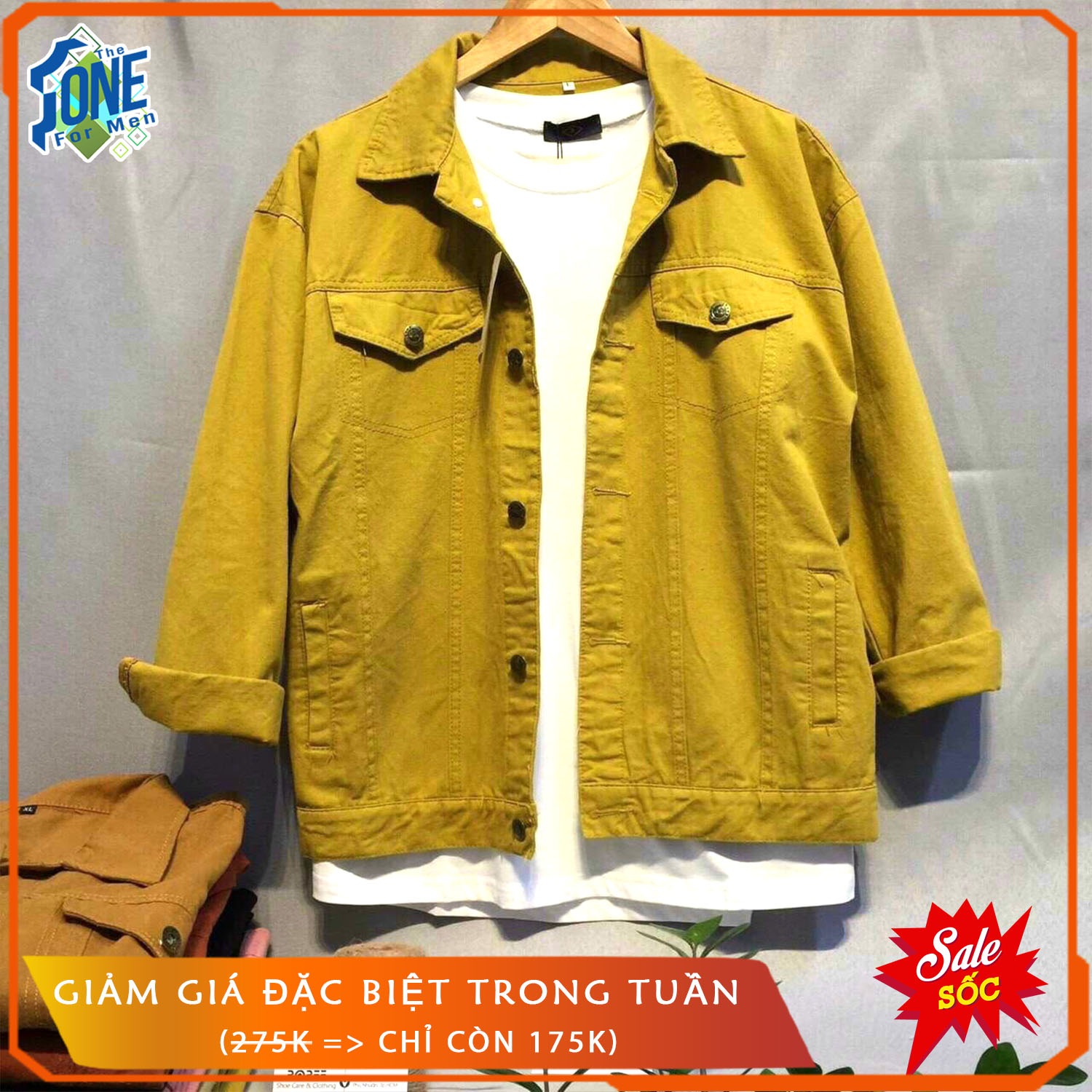 Áo Khoác Kaki Nam Nữ Hàn Quốc Form Rộng Vải Jean Kaki, Chống Năng, Chống Nhăn, Dễ Giặt Sạch, Nhanh Khô, Dành Cho Bạn Trẻ Năng Động, Nhiều Màu Phù Hợp Với Môi Trường Công Sở, Đi Chơi, Cafe Hoặc Đi Dạo