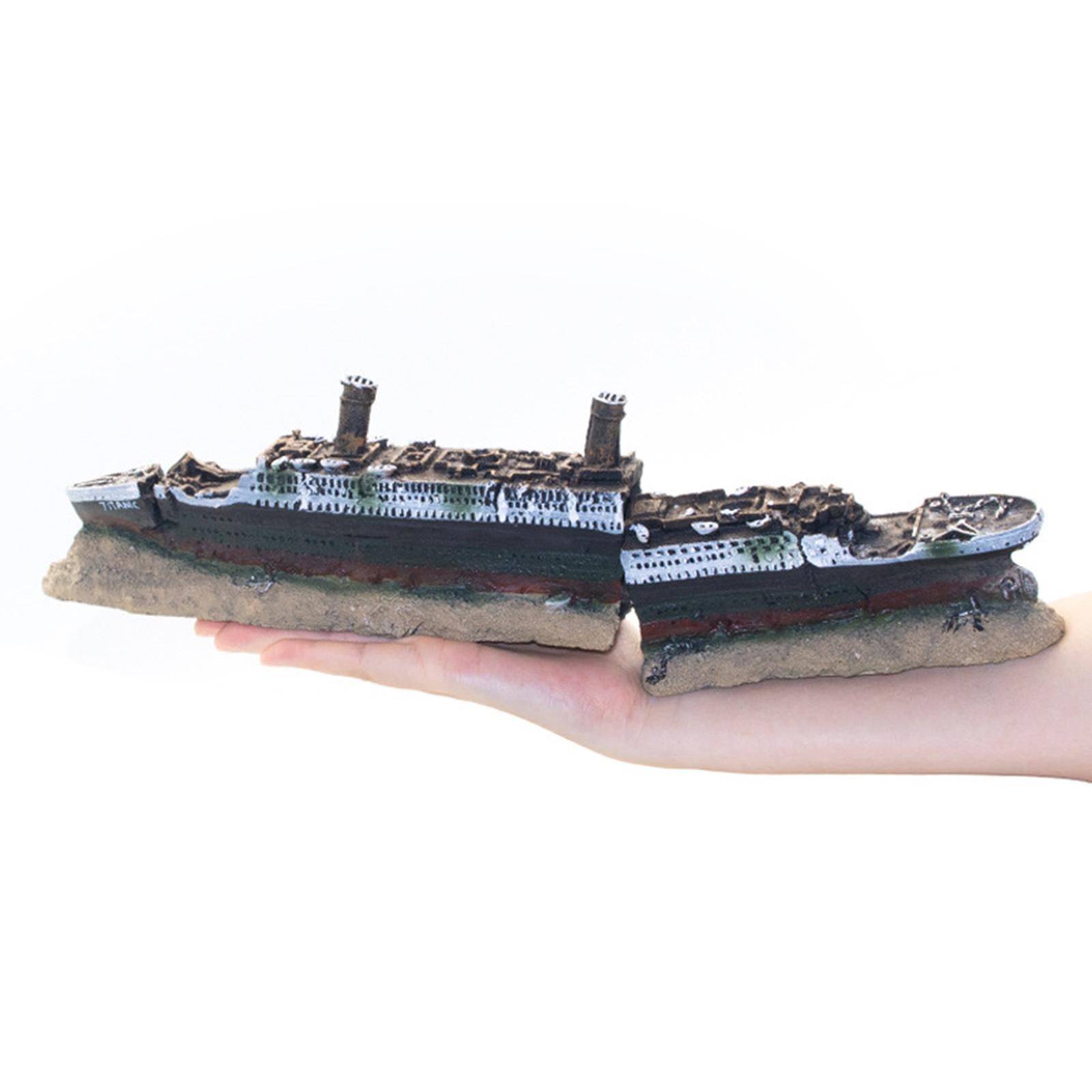 Titanic Aquarium Decoration  Landscape Decoration Ornament Decor