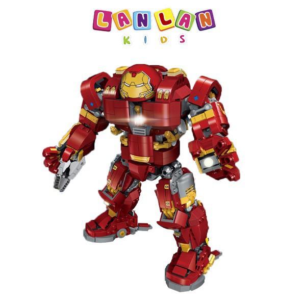 Đồ chơi lắp ráp Hulkbuster Iron man nhiều kích thước LANLAN KIDS lắp ráp mô hình người sắt