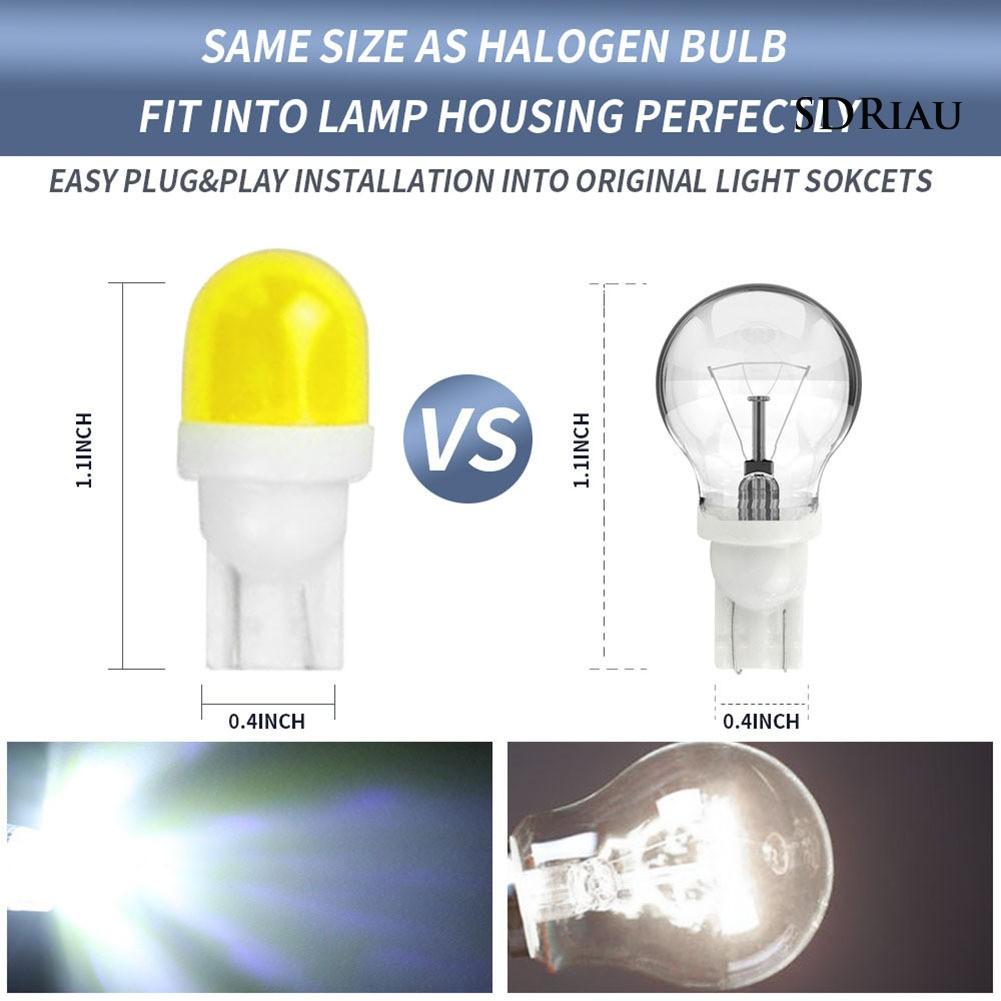 Bộ 10 Đèn Led T10-2Smd Ánh Sáng Vàng Cao Cấp Cho Xe Ô Tô