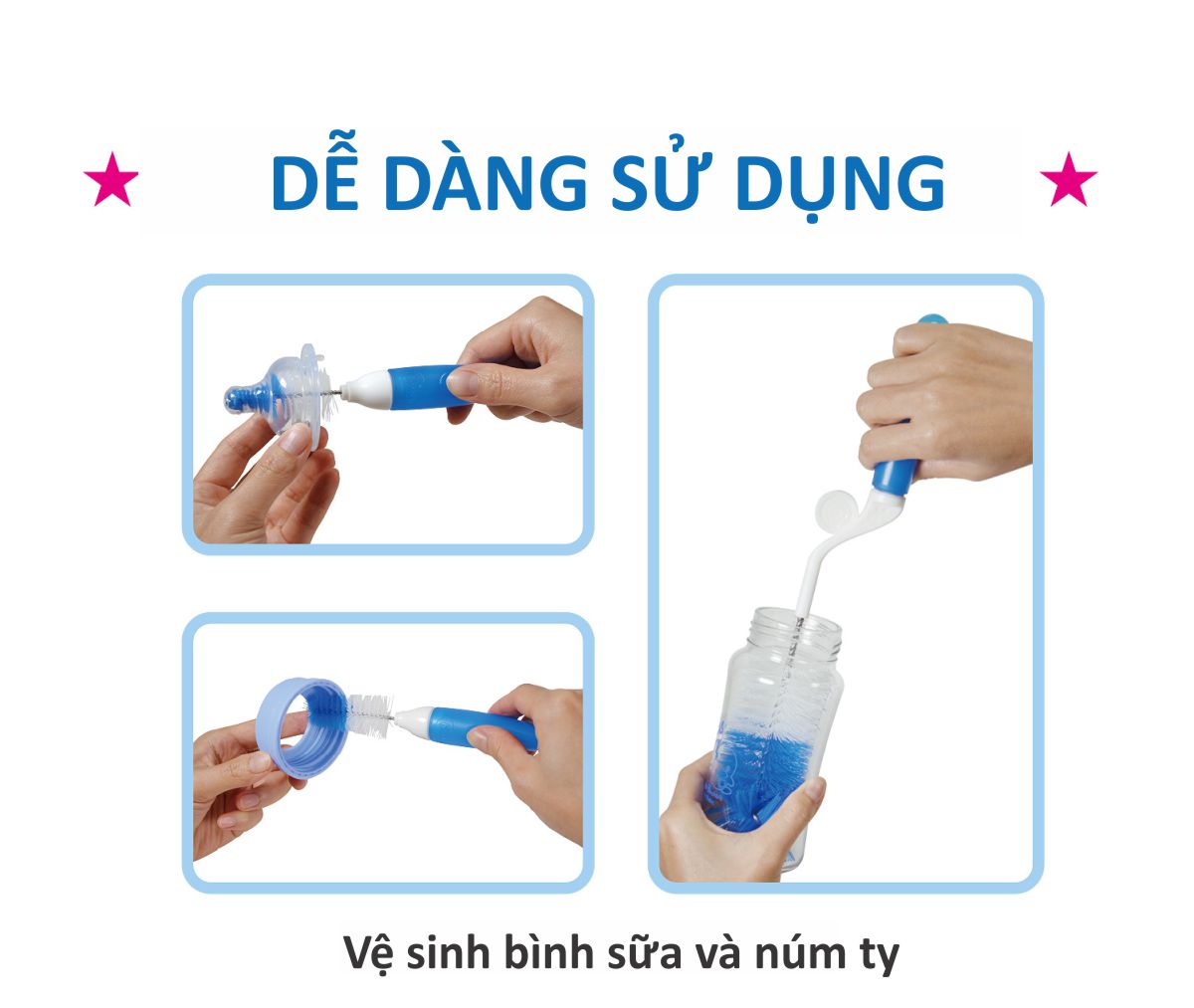 BỘ 2 CỌ RỬA BÌNH SỮA KUKU KU5468