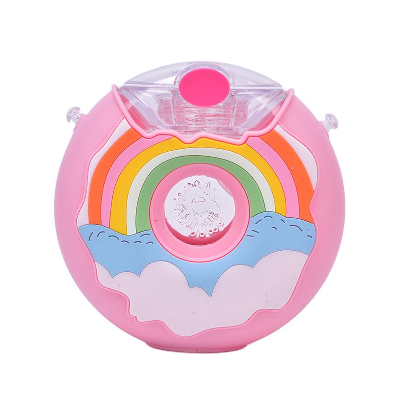 Sang Trọng Hoạt Hình Bình Nước Cho Bé Tặng Ốp Ấm Đun Nước Ống Hút Nước Di Động Ấm Đun Nước Ống Hút Bình Nước