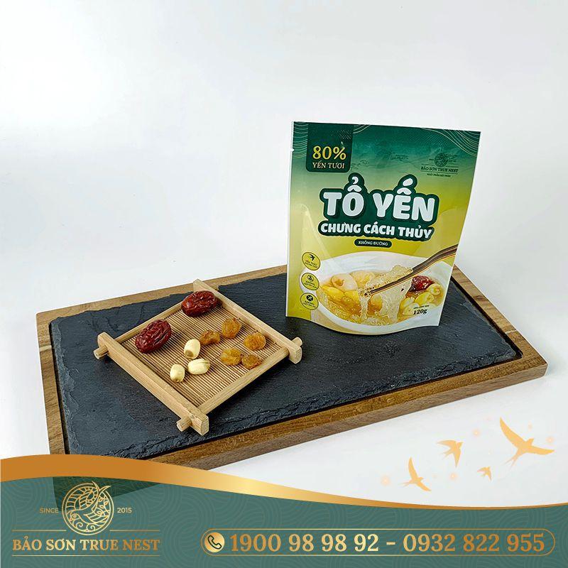 Yến Chưng Cách Thủy Không Đường (Túi 120gr) - BẢO SƠN TRUE NEST