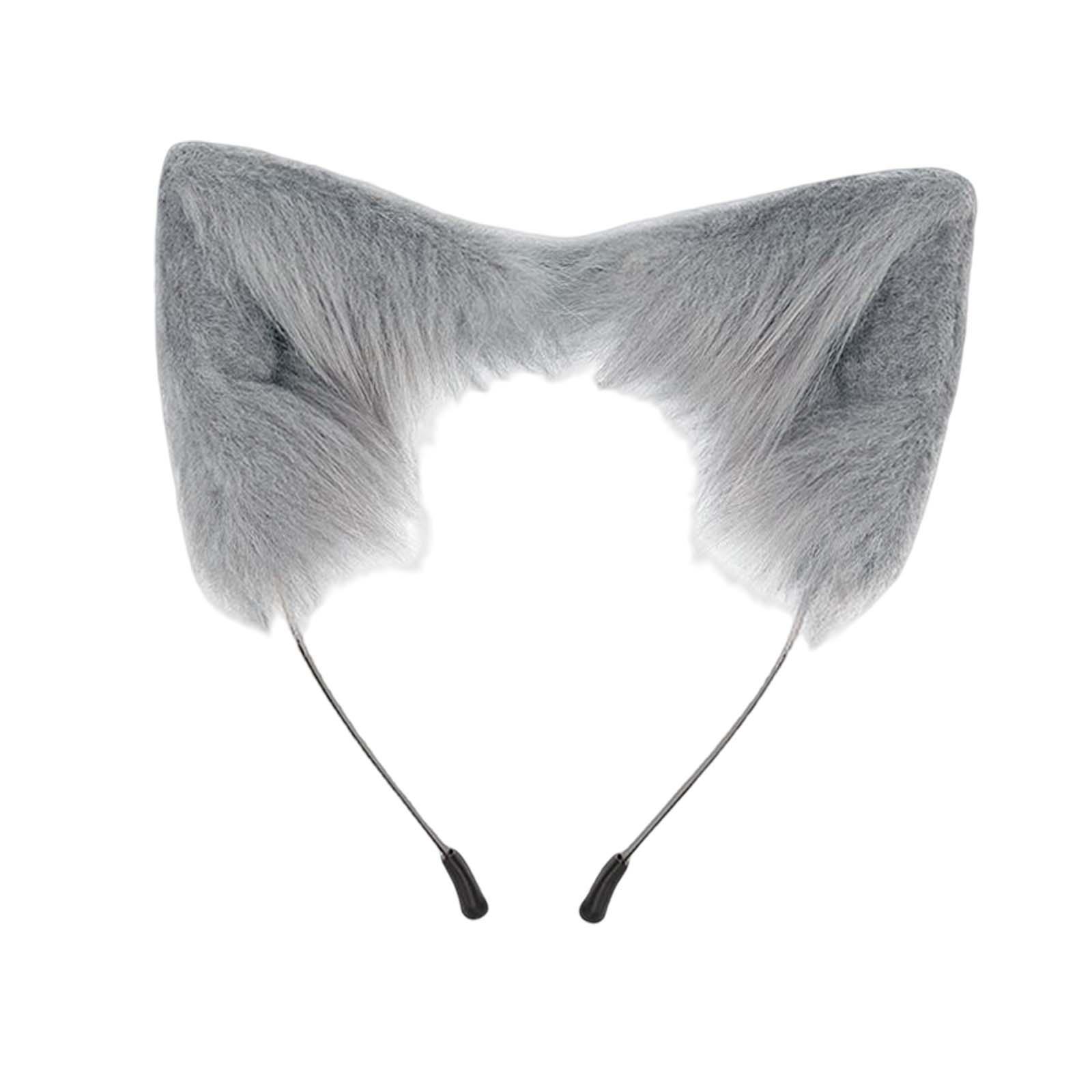 Faux Long Tail Costume Dress Ears Hair Hoop Performance