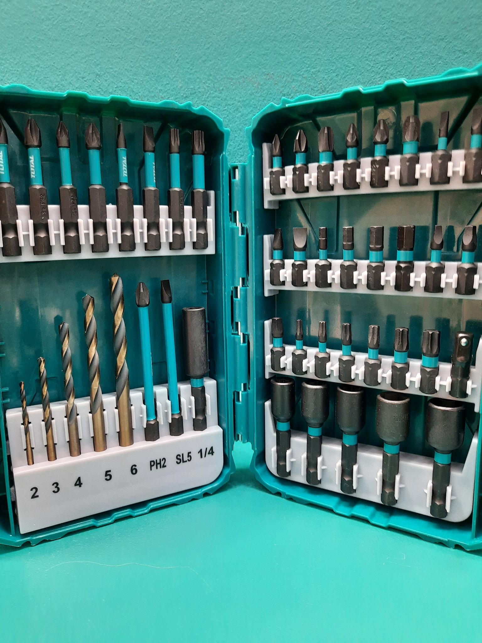 BỘ 45 MŨI SIẾT VÍT TOTAL TACSDL24502 - HÀNG CHÍNH HÃNG