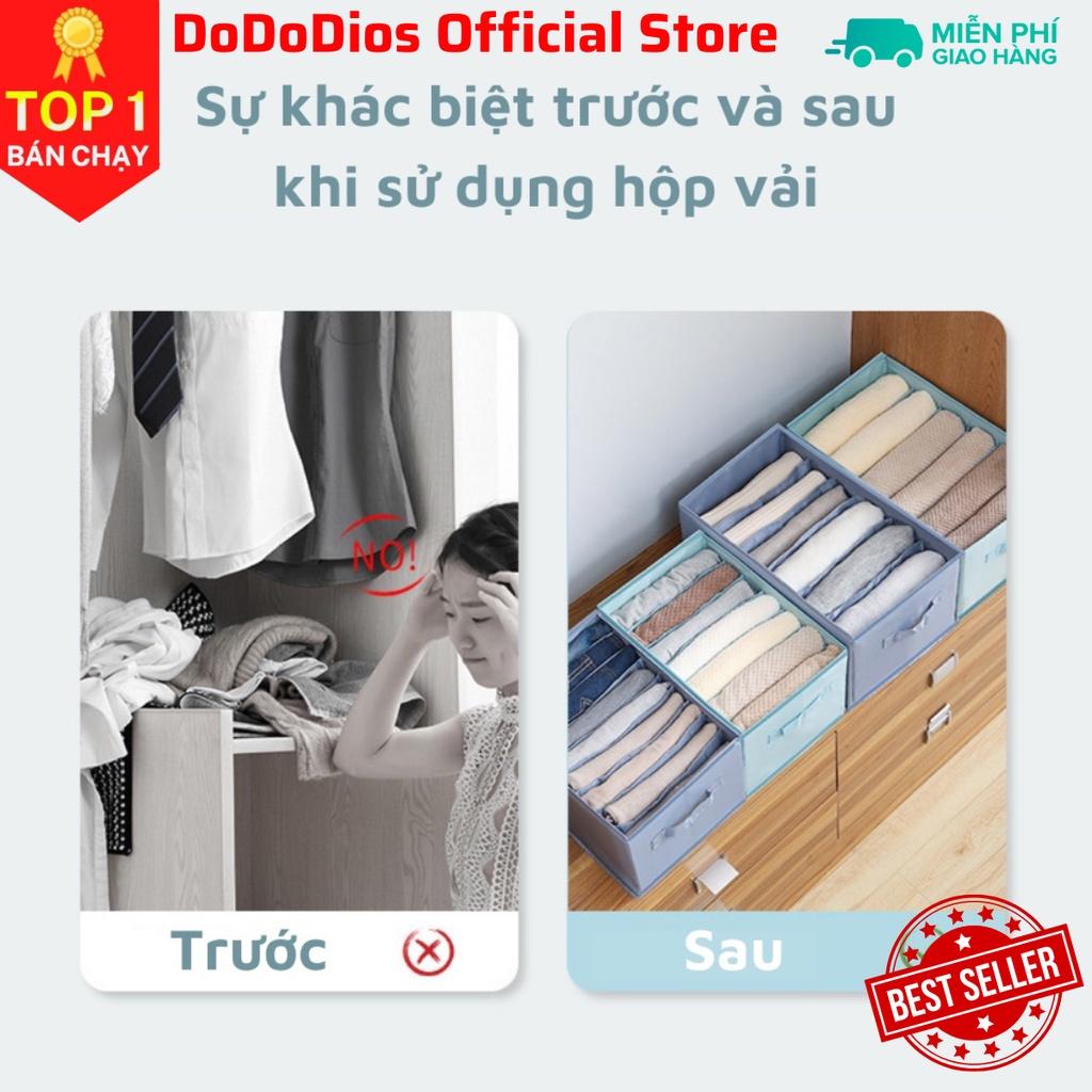 Hộp vải chia 7 ngăn dododios đựng quần áo - hàng chính hãng