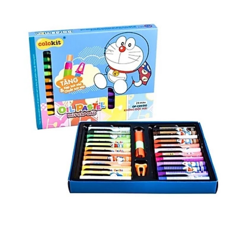 Sáp dầu 24 màu Thiên Long - Colokit Doraemon; OP-C09/DO