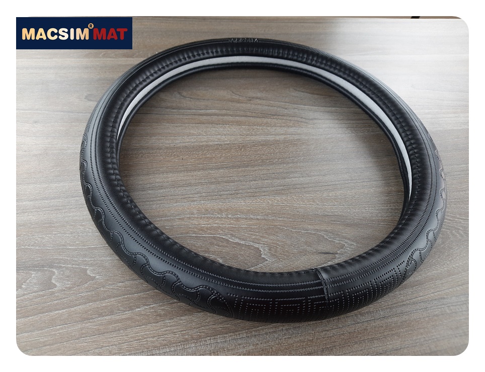 Bọc vô lăng cao cấp Macsim mã L620 mới chất liệu da thật - Khâu tay 100% size M màu be, mầu nâu, mầu đen