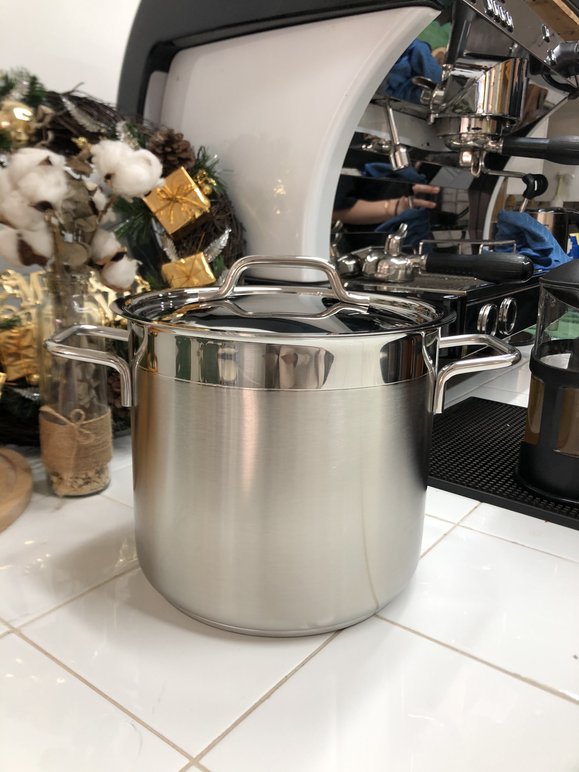 Nồi Inox 304 Đáy 3 Lớp Cao Cấp Hiệu Berndorf Sandrik - High Casserole With Lid