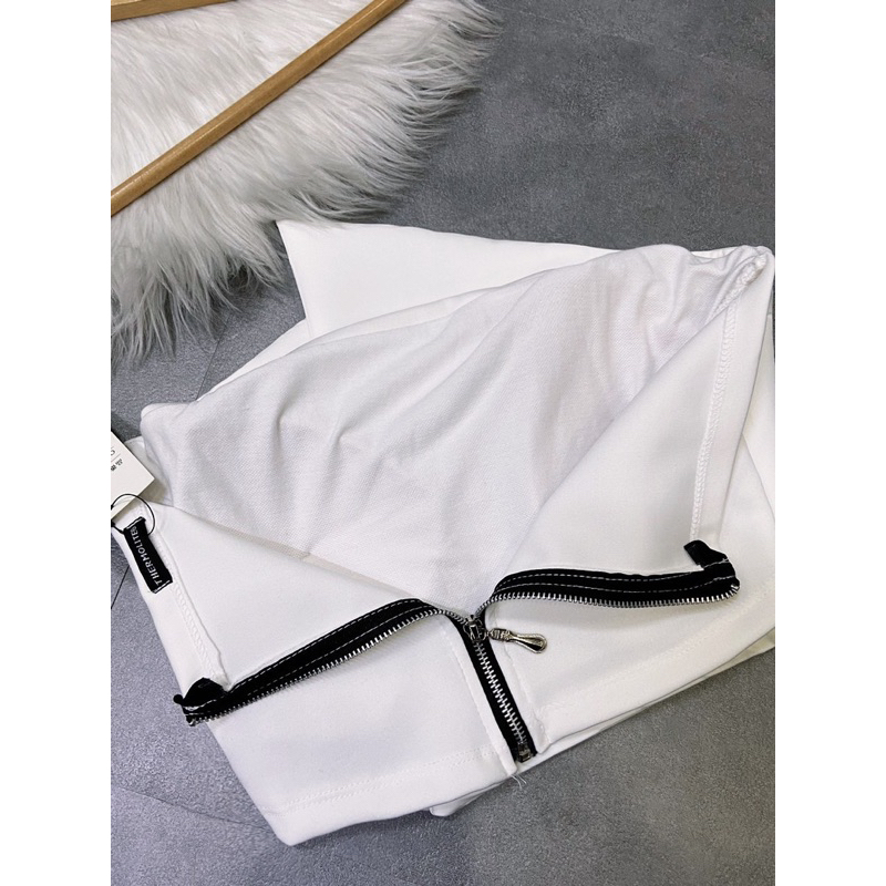 Áo ống quây croptop vạt nhọn có mút