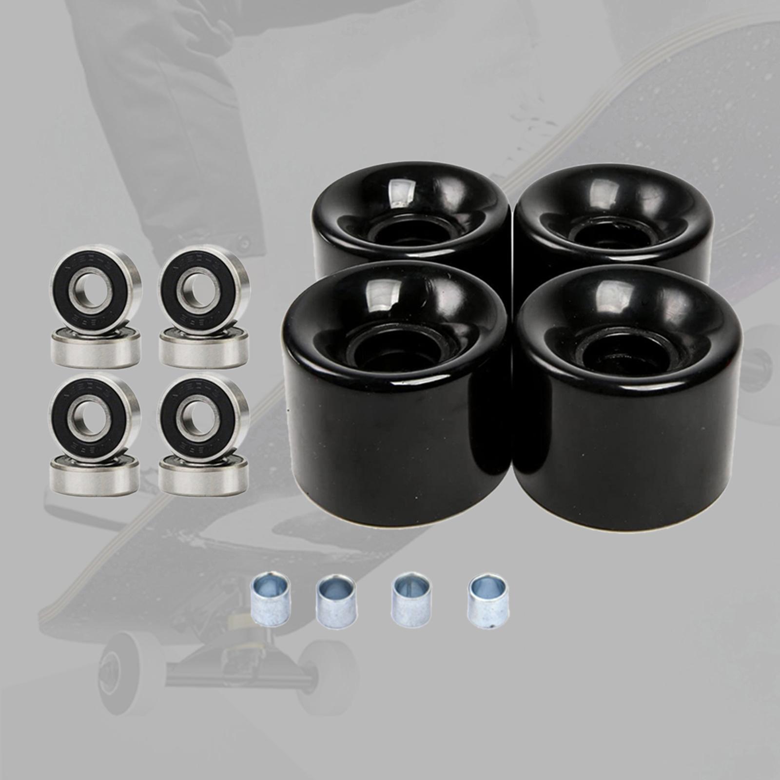Skateboard Wheels with Bearings 60mm Wheels Set of 4