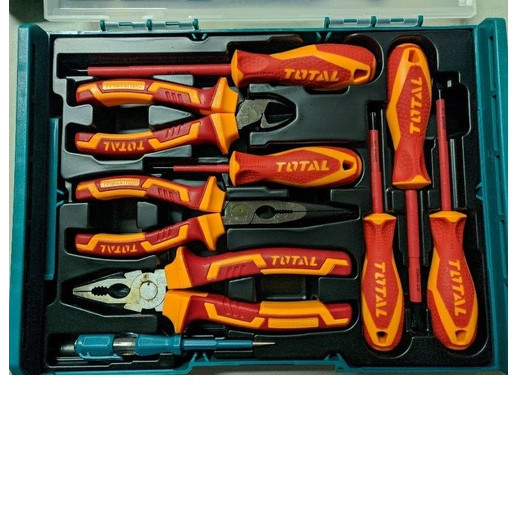 Bộ 9 công cụ cầm tay cách điện total THKTV02H091