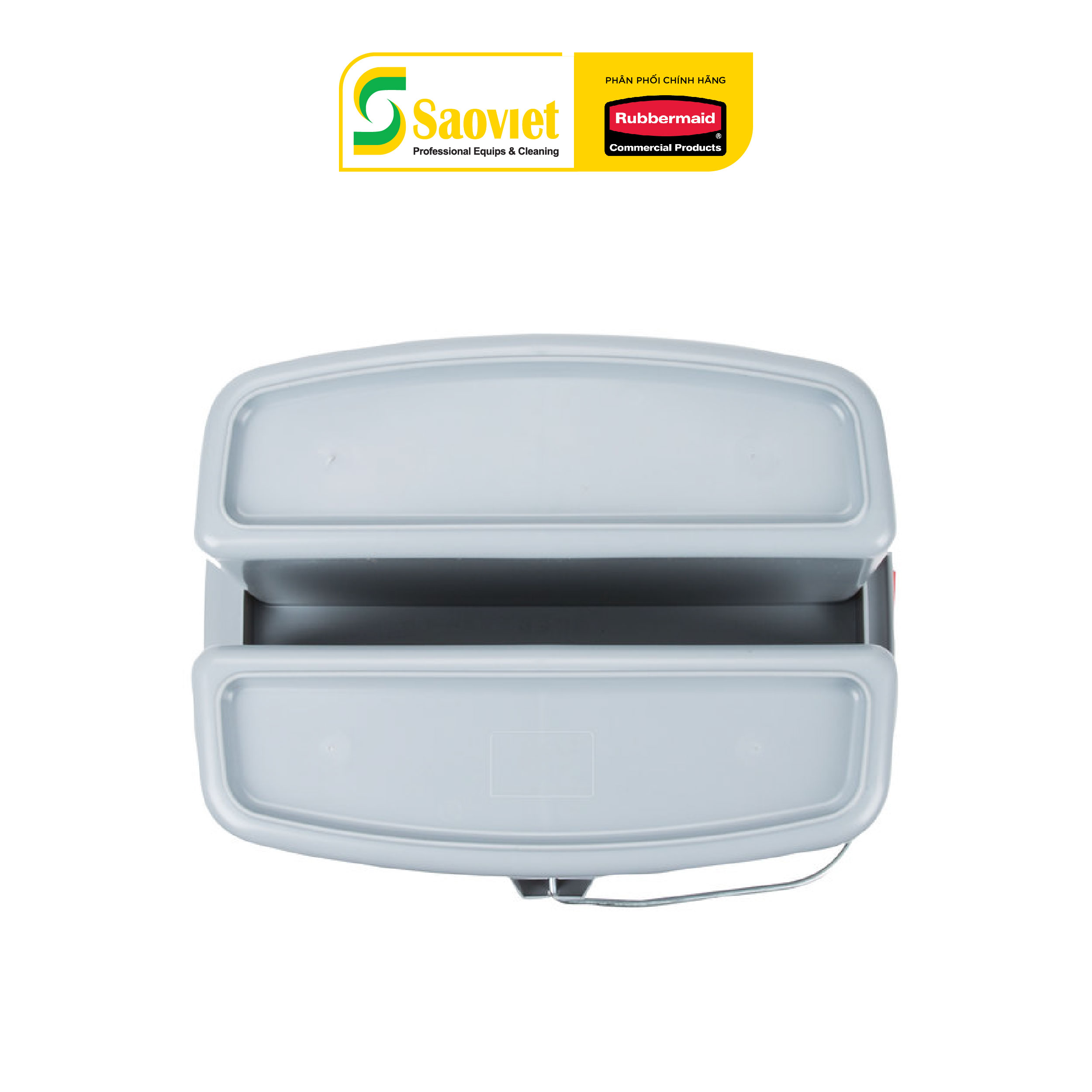 Thùng Nhựa Đựng Đồ 2 Ngăn Rubbermaid - SKU: FG262888GRAY | SAOVIETCO