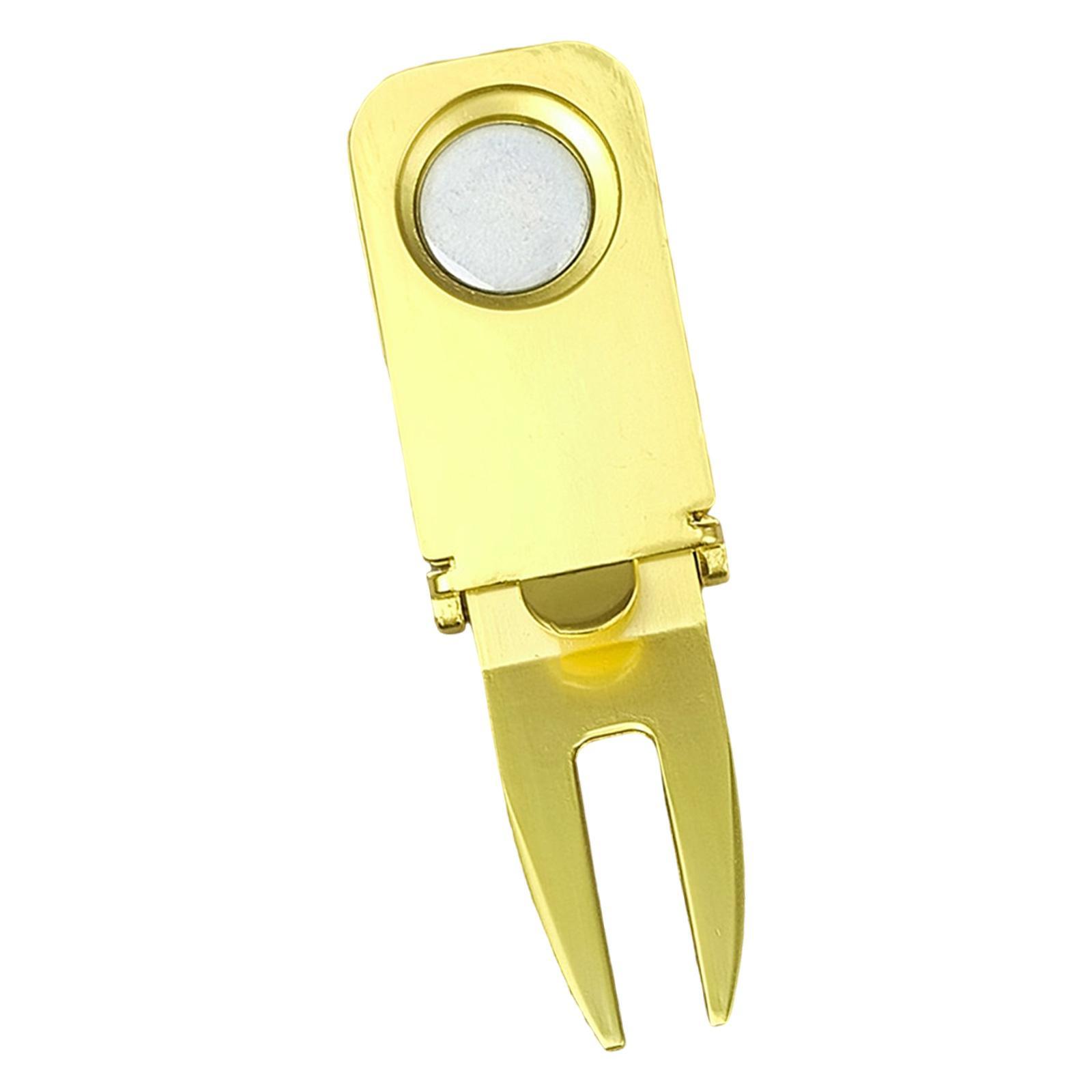 Green Fork, Golf Putting Green Fork, Golf Ball Marker Metal Portable Golf Repair Tool, for Lovers Women Birthday Gifts