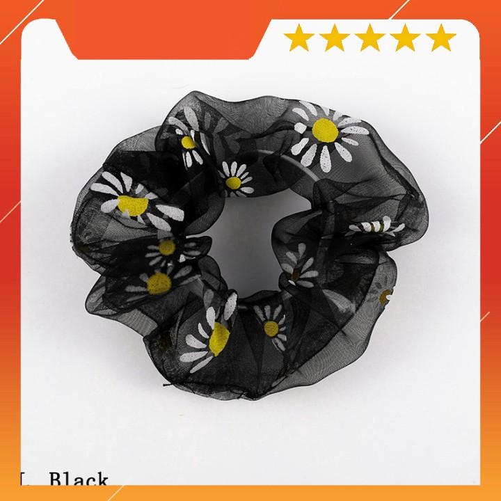 Dây Buộc Tóc Co Giãn Hình Hoa Cúc Thời Trang Hàn Quốc Cho Nữ