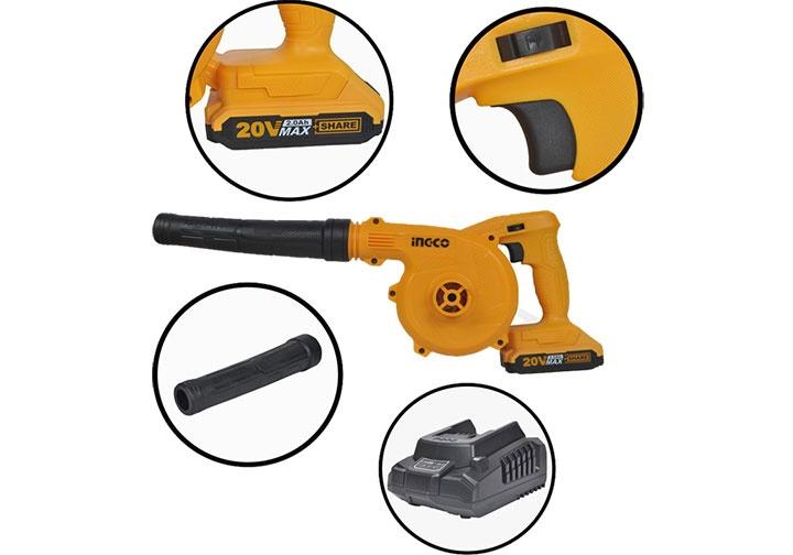 MÁY THỔI BỤI DÙNG PIN 2.7M3/PHÚT INGCO CABLI200181 - HÀNG CHÍNH HÃNG