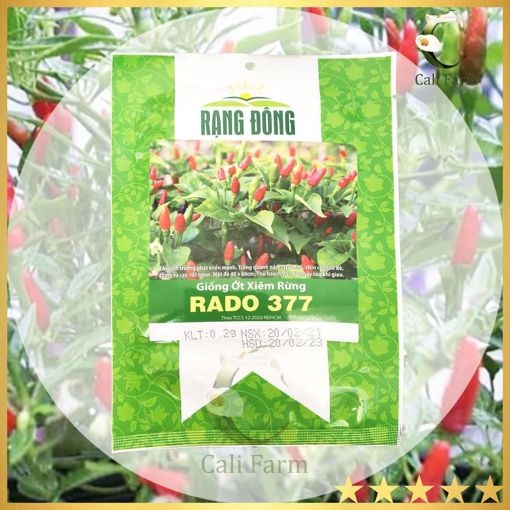 Hạt giống Ớt Xiêm Rừng Rado 377, Giống tự nhiên, Vị cay nồng,Rất cay, thơm -NON GMO- Hạt giống Rạng Đông, Chất lượng vượt trội !