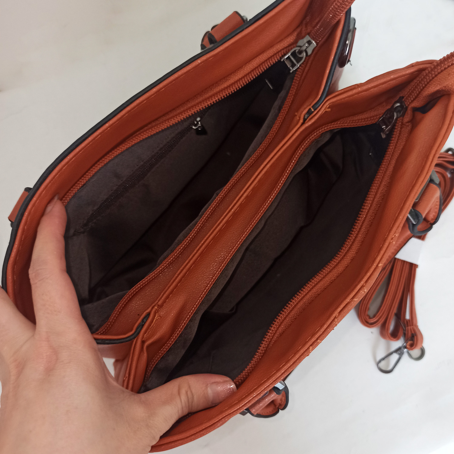 Túi xách nữ công sở Quảng Châu màu nâu