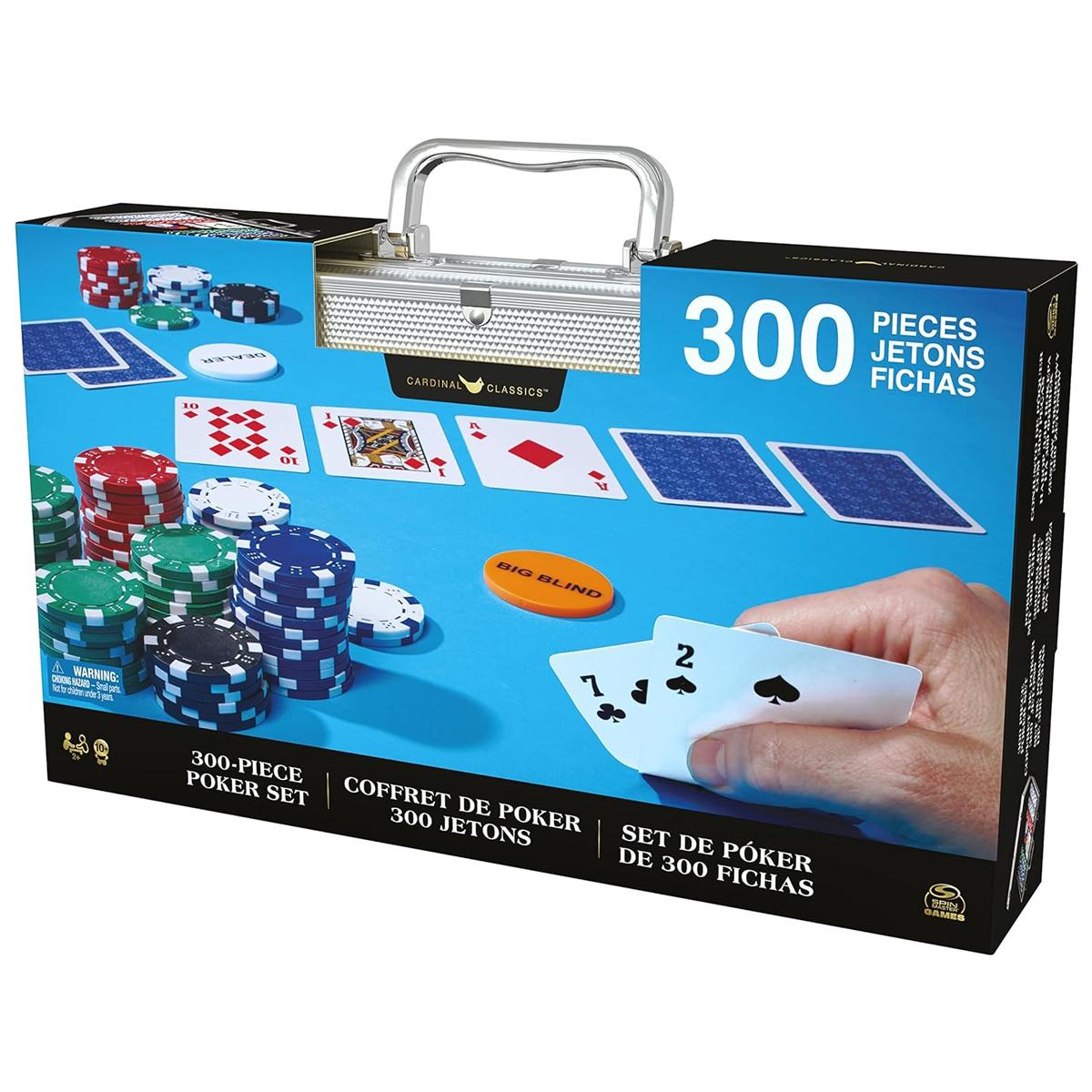 Đồ Chơi 300 Poker Chips Không Số Kèm Khay Đựng - Spin Master 6065367