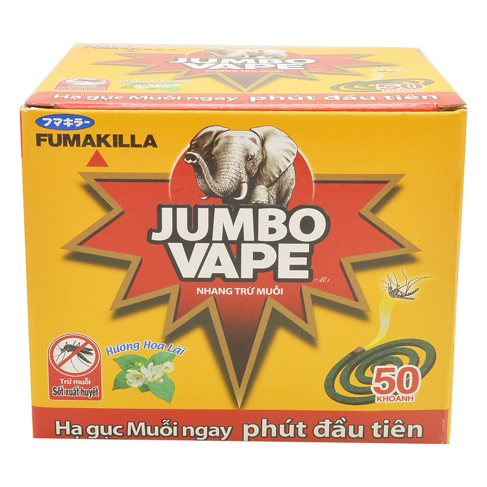 50 Khoanh Nhang Muỗi Jumbo M2 Hương Hoa Lài 600g