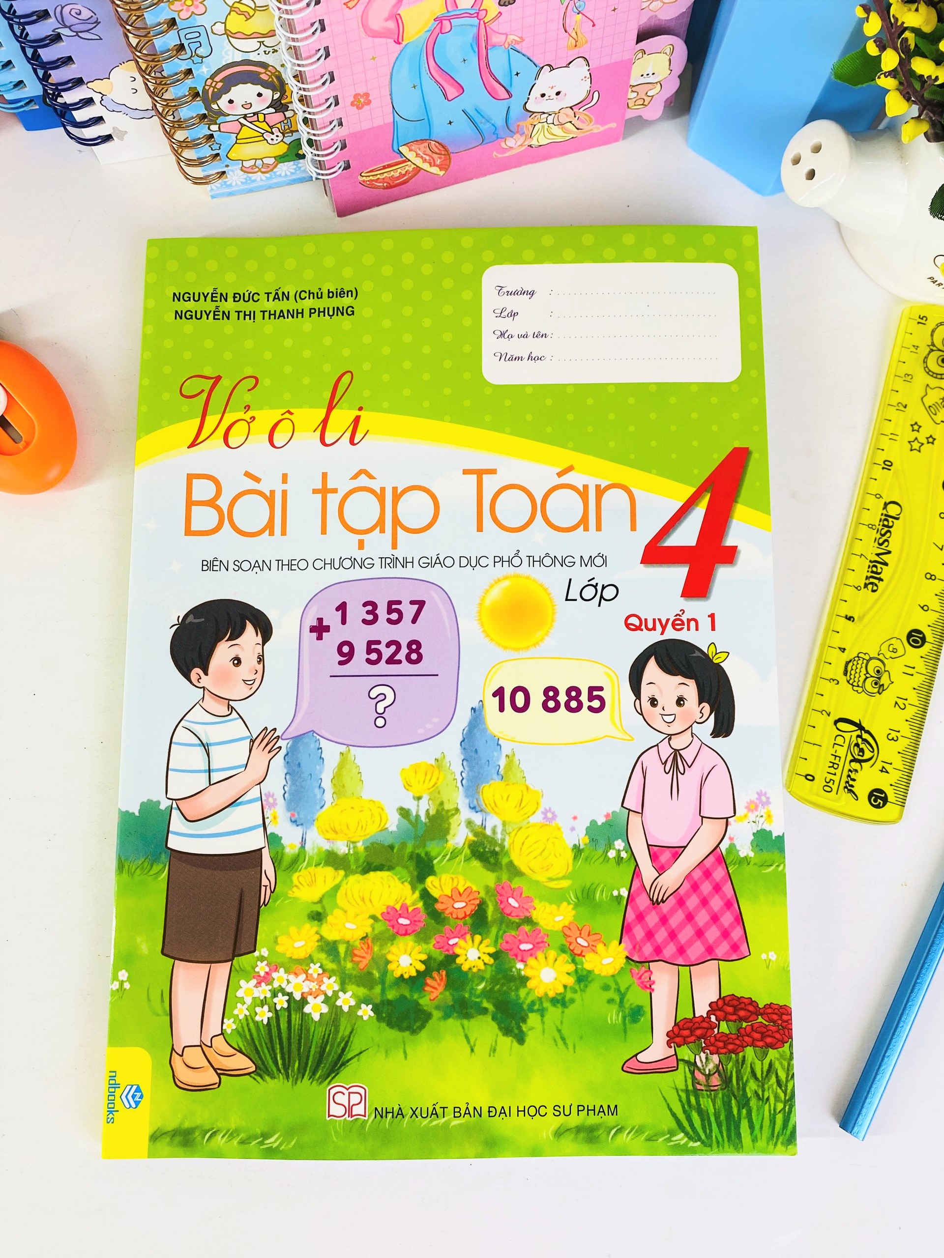 Sách - Combo 2 cuốn Vở Ô Li Bài Tập Toán 4 - ndbooks