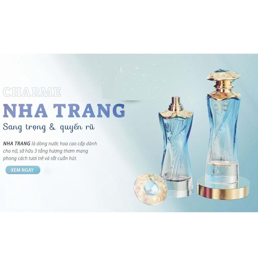 Nước hoa nữ cao cấp, Charme Nhatrang, lưu hương lâu, sang trọng, tinh tế, mùi hương man mát tựa biển cả, 90ml