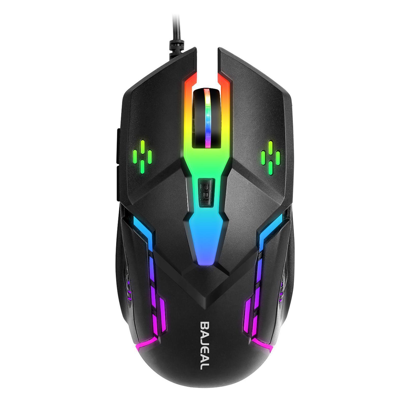 Gaming Mouse Wired  Adjustable DPI Breathing Light for