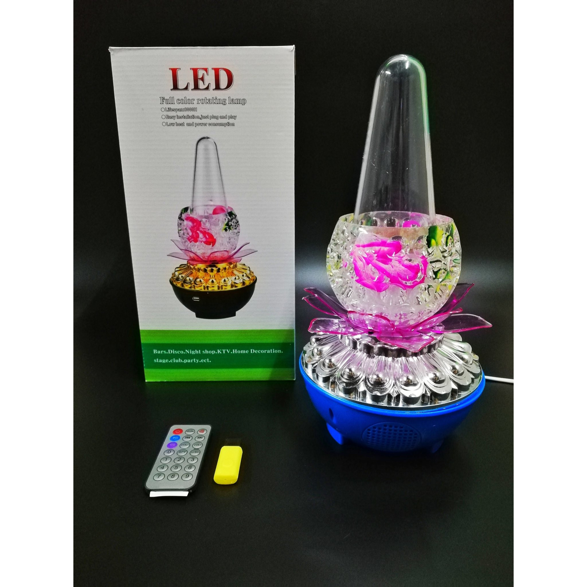 Đèn thờ Đài sen phun nước có nhạc RHD-69