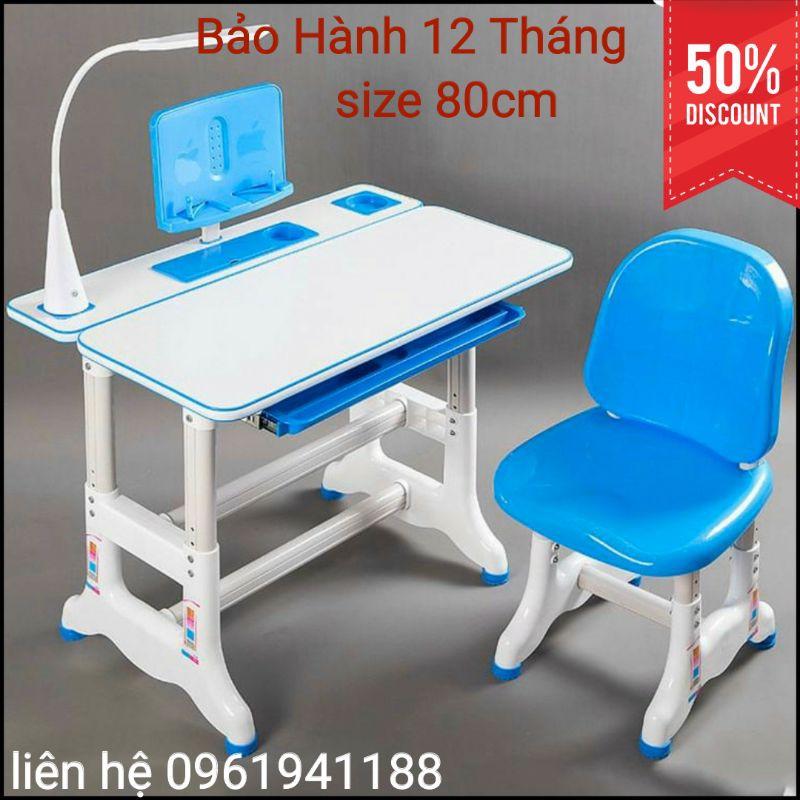 (Size 80cm) Bàn Học Chống Gù Chống Cận Thông Minh B05 ( Có Kèm Đèn và Kẹp Sách)