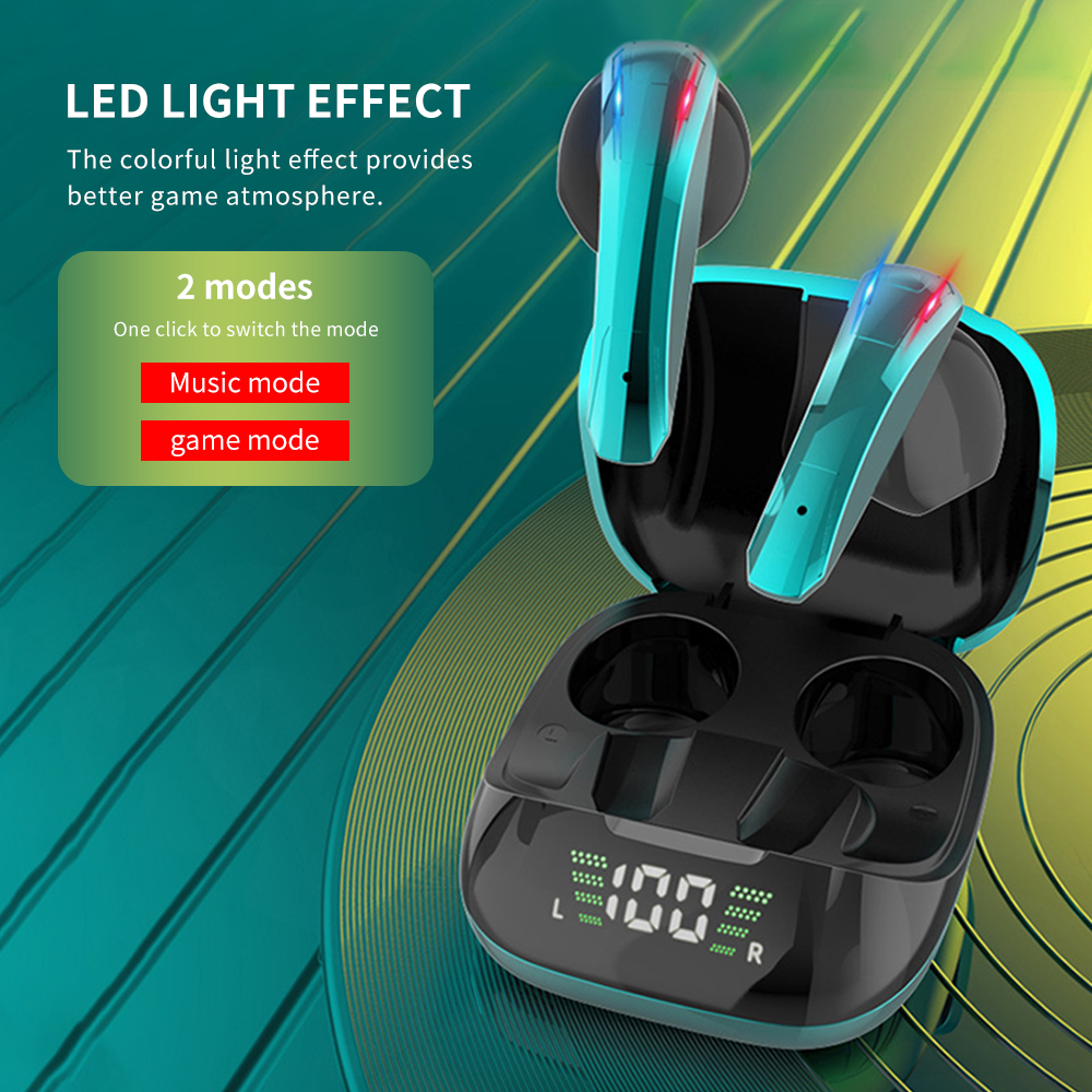 Tai Nghe Nhét Tai Không Dây BT5.0 Có Hộp Sạc Màn Hình LED Kỹ Thuật Số