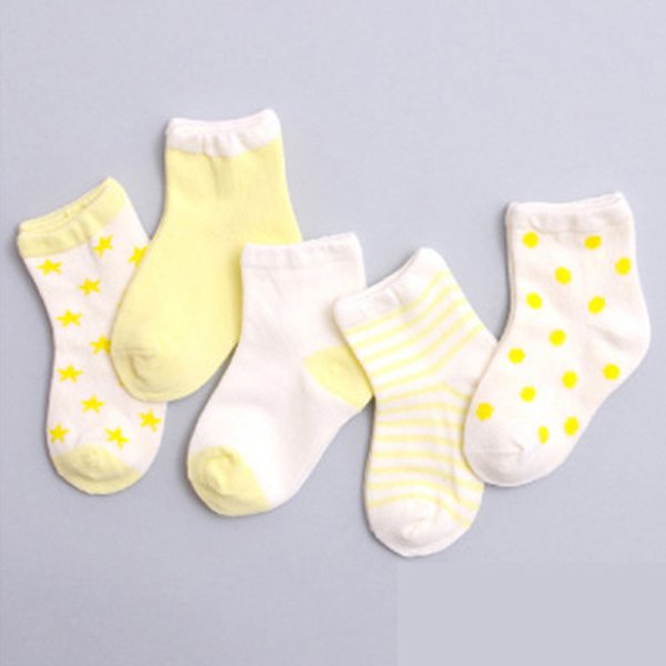 Set 5 đôi vớ tất cho bé từ 0-6 tuổi