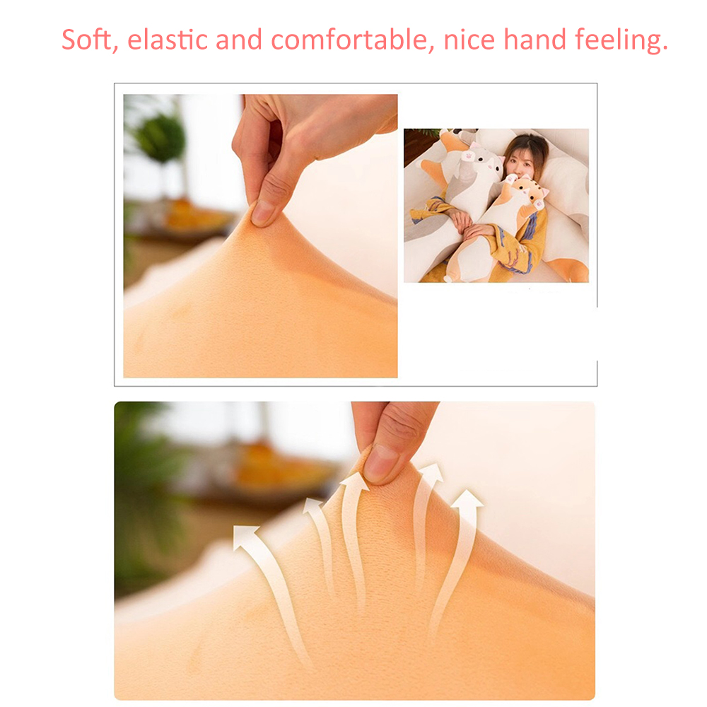 Gối ôm dài hình mèo hoạt hình dễ thương - tùy chọn màu sắc và size