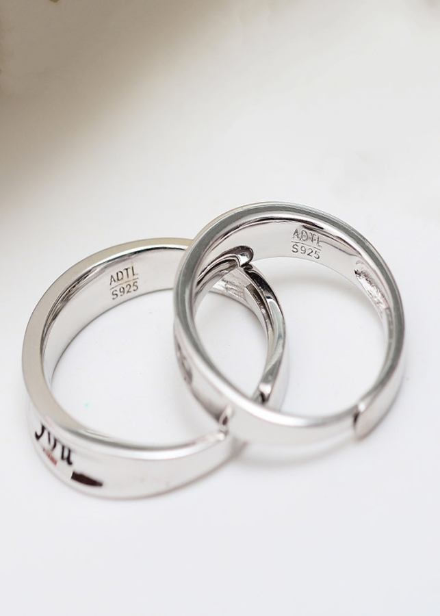 Nhẫn cặp nhẫn đôi thời trang love you forever NC09