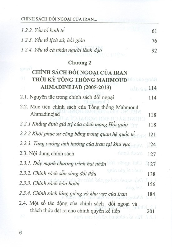 Chính Sách Đối Ngoại Của Iran Giai Đoạn 2005-2019 (Sách Chuyên Khảo)