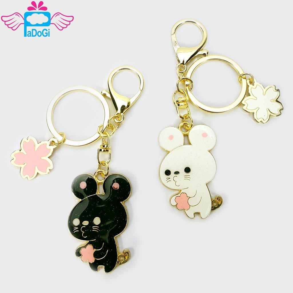 Móc Khóa Hoa Anh Đào - Hồ Ly - Chuột