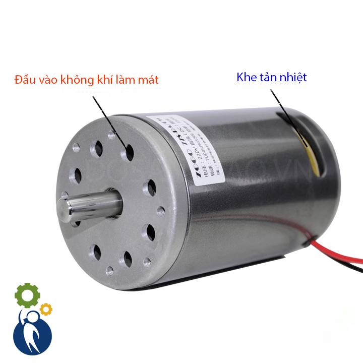 Motor 220V 350W 7000rpm ZORO 77S-RA/CW Tặng Kèm Diot