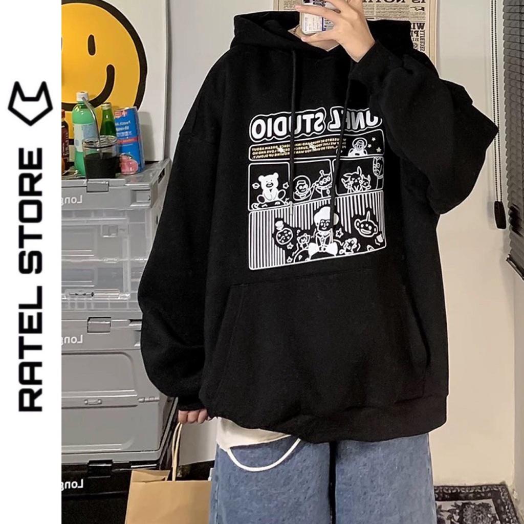 Áo Hoodie Nỉ Bông Nam Nữ Unfl Studio Ulzzang Unisex Form Rộng