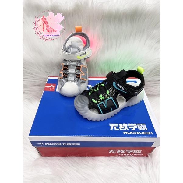 Sandal bé trai rọ chữ N đèn hàng cao cấp
