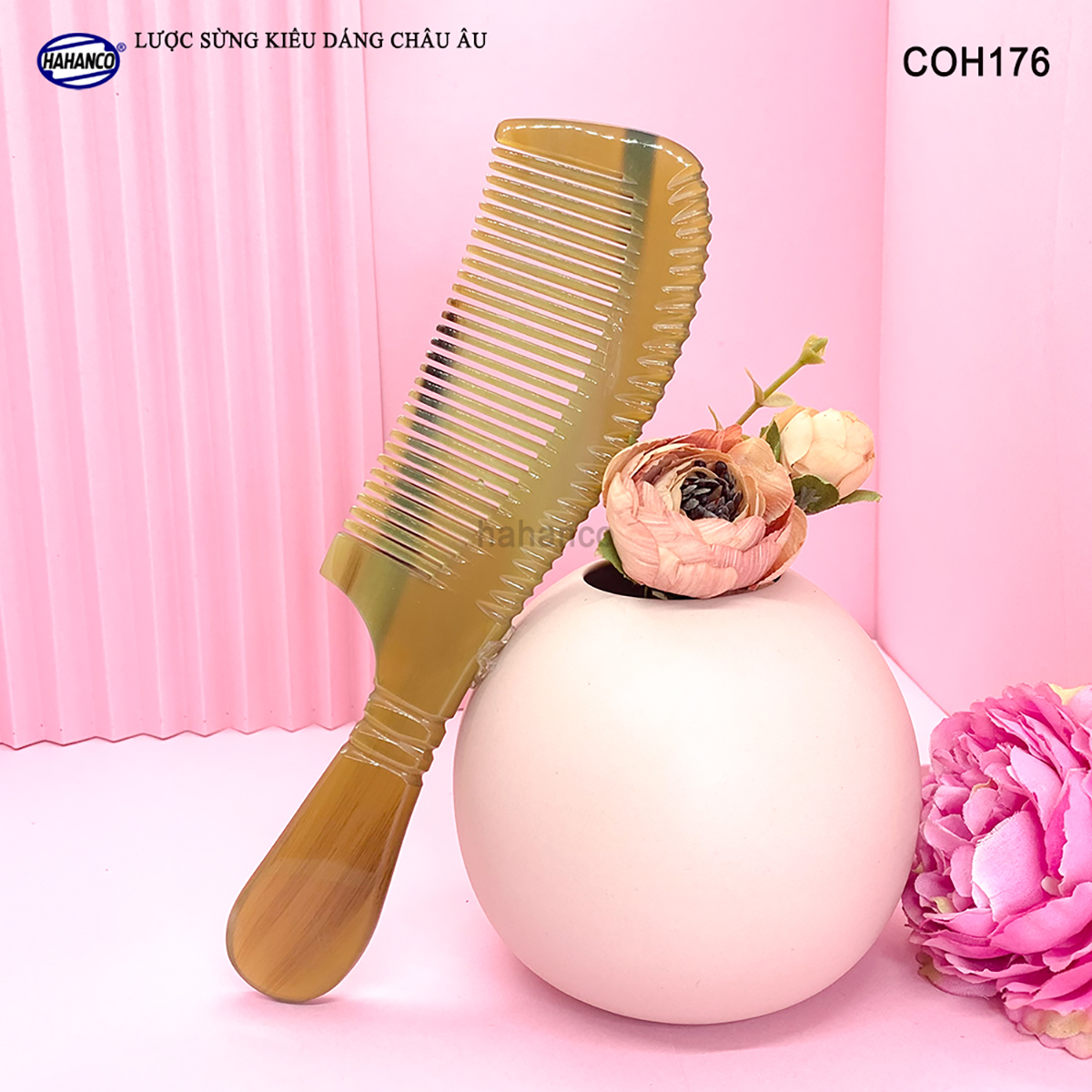 Lược sừng xuất nhật  COH176 - Lược kiểu dáng đẹp / cao cấp - Chăm sóc tóc