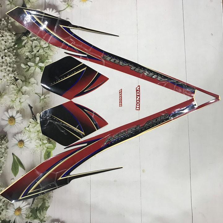 Bộ tem dán dành cho xe Airblade đời 2008 - 2009 màu ĐỎ - A804
