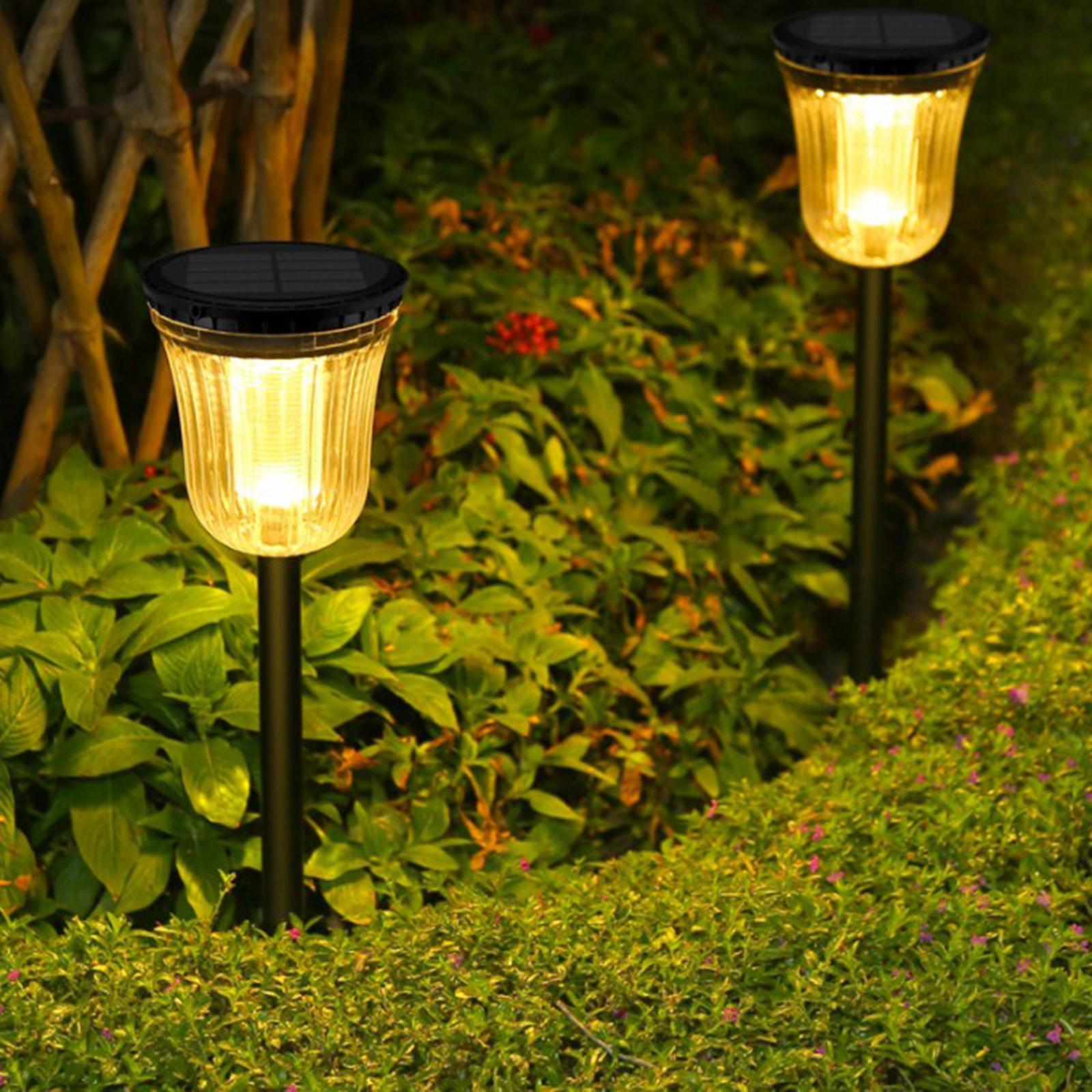 1pc Solar Landscaping Spotlight Waterproof Wall Lights Yard Path Patio