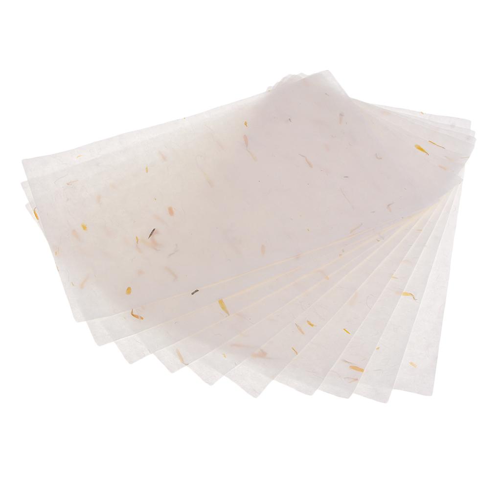 10Pcs Handmade Xuan Paper Washi Paper Stationery Paper