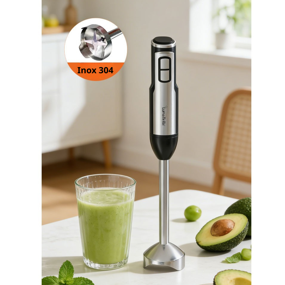 Máy xay cầm tay đa năng Lumabella LB-52036 công suất 1200W, lưỡi dao sắc bén xay nhuyễn thực phẩm - HÀNG CHÍNH HÃNG