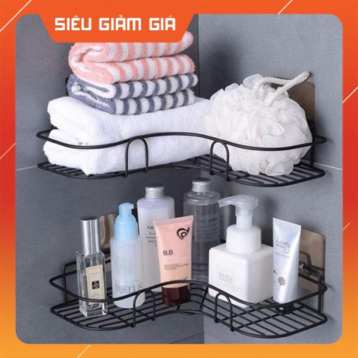 Kệ góc dán tường siêu dính trong nhà tắm ,nhà bếp siêu tiện dụng