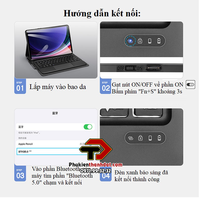 Bao da kèm bàn phím cho SamSung Galaxy Tab S9 chính hãng Dux Ducis có bàn di chuột TrackPad - Hàng chính hãng