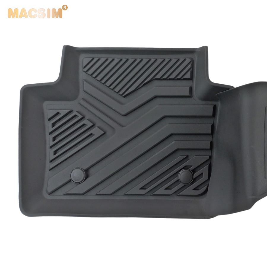 Thảm lót sàn xe ô tô MAZDA 3 2019 - nay nhãn hiệu Macsim - chất liệu nhựa TPE đúc khuôn cao cấp - màu đen